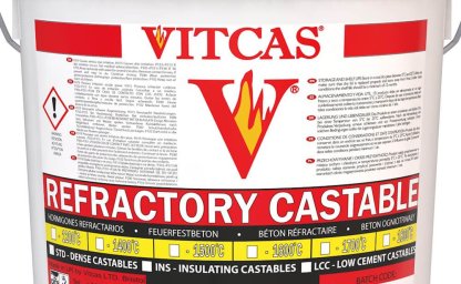 Hormigón refractario especializado para hornos y calderas